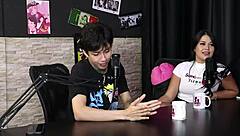 dj rafa loira and mateus hwang discuss open relationships and swing houses in sheer red lingerie