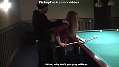 Woman With Small 18+ Tits Titty Fucked at Outdoor Pool in Public