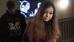 Woman With Small 18+ Tits Titty Fucked at Outdoor Pool in Public