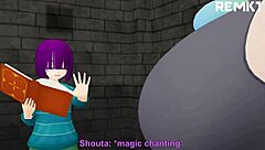 giantess maid casts a shrinking spell