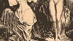 Vintage erotic drawings of antique cartoons