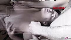 I watched saggy tits teen Melissa in no condom gangbang sex.