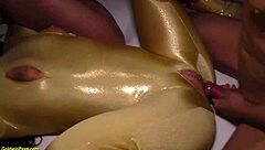 b rough spandex group sex orgy with deepthroat and big cock!