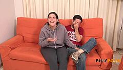 Cuckold husband begs to watch wife drilled in wild threesome