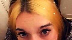 Pretty Shemale On Knees Sucks Cock