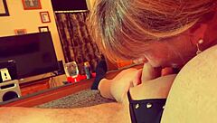 Granny velma dinkley gives closeup blowjob pov in cosplay