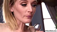 The couple's anal fuck with deepthroat and choking turns into bdsm submission