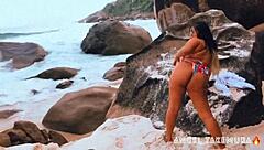 Angel topless for surfers' pleasure?