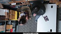 Teen Stepdaughter With Small Tits Caught Shoplifting, Makes Sex Deal With Big Cock