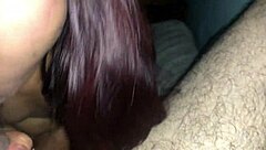 Latina Gives Sloppy Blowjob After Party