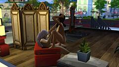 Seraphina Seduced By Neighbor In Sims 4 Bathroom