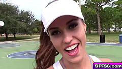 Lesbian Athletes Lick and Finger Pussies in HD