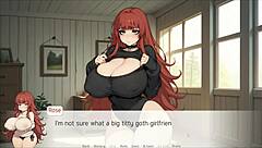 spirit harem hentai game ep 2 with redhead curvy girl