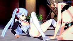 sagiri sakurai and chitose kisaragi and ruri hoshino intense lesbian play - super robot wars t & v & martian successor nadesico hentai