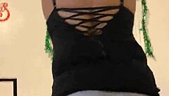 Anna Maria, mature Latina dominican milf in booty shorts.