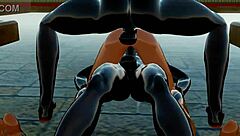 Candace enjoys double penetration in hentai anime style