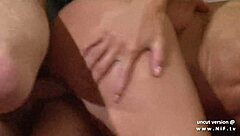 Big Tits French Milf Gets Hard Facial