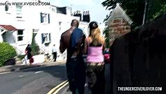 Sensi Seduces Russian Milf for Interracial Fun in Park.