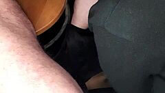 She secretly sucks my monster cock in the office and swallows cum. I explode like a beast! 😈💦