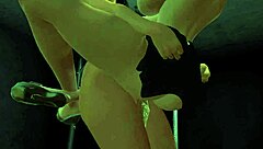 Sexy Futa Slut Fucks Elf Prisoner with Creampie in Tight Pussy