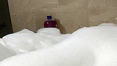 Cyno Enjoys Solo Bubble Bath in Cosplay Costume Part 2