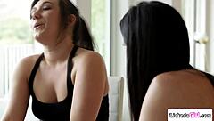 Milf feels passion fingering stepdaughter