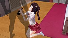 sister teases anal with edging handjob in uncensored anime