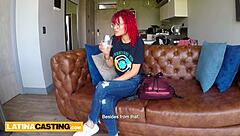 Petite Latina Redhead Pounded Hard!