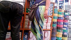 Tremendous ass spied on in voyeur scene!