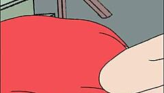 hey, check out this halloween cartoon in a strange house.