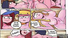 gravity falls next summer dipper's foursome outdoor cabin orgy