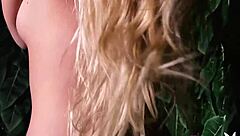 sexy blonde model lindsay marie poses naked in lingerie