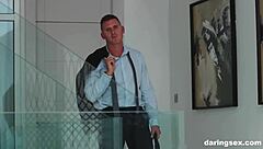 Bound Fuck Doll Rides Lover's Cock in BDSM Fantasy Bondage