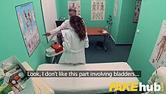 Ever seen a fake hospital doc give double hot cum to a sexy Spanish student?