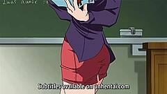 lesbian teacher explores her first time in hentai