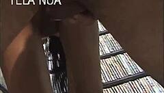 I watch this teen fall on that big cock in the store