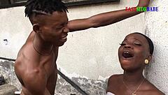 BBW Sucks Landlord's Son Outdoor - Or Does She?