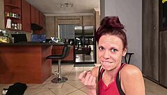 This close pov blowjob ends with a massive cumshot