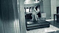 maya hills gets doggystyle fucked in her chunky ass while her creepy neighbor watches from outside