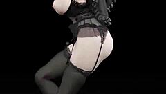 变态动漫3D卡通弱音裸体舞蹈