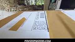 Dirty young slut pounded in butt by stepbrother!