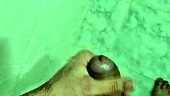 Redhead MILF with big ass and tits gives blowjob, bent over for creampie POV.