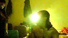 Redhead MILF with big ass and tits gives blowjob, bent over for creampie POV.