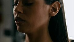 Redhead MILF with big ass and tits gives blowjob, bent over for creampie POV.