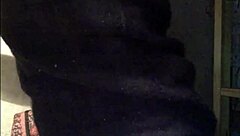 Redhead MILF with big ass and tits gives blowjob, bent over for creampie POV.