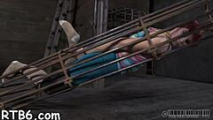 Redhead MILF with big ass and tits gives blowjob, bent over for creampie POV.