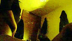 Redhead MILF with big ass and tits gives blowjob, bent over for creampie POV.