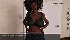 Redhead MILF with big ass and tits gives blowjob, bent over for creampie POV.