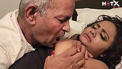 newly married indian bahu rough doggystyle by old sasur ji in tight pussy