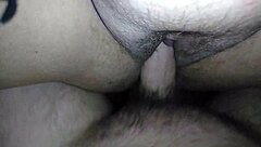 Redhead MILF with big ass and tits gives blowjob, bent over for creampie POV.